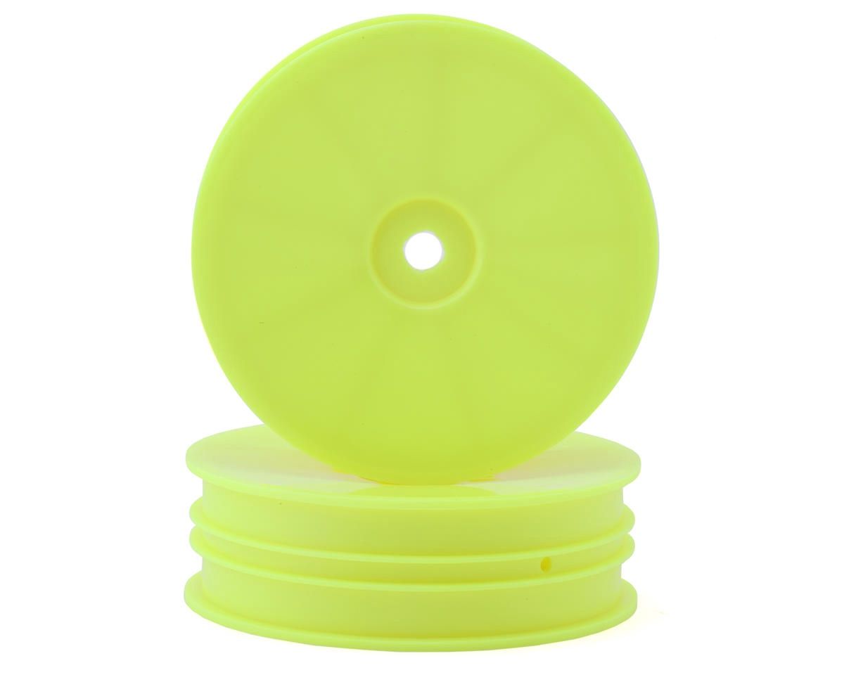 XRAY Slim "Aerodisk" 2WD Front Buggy Wheels (Yellow) (2) (XB2)