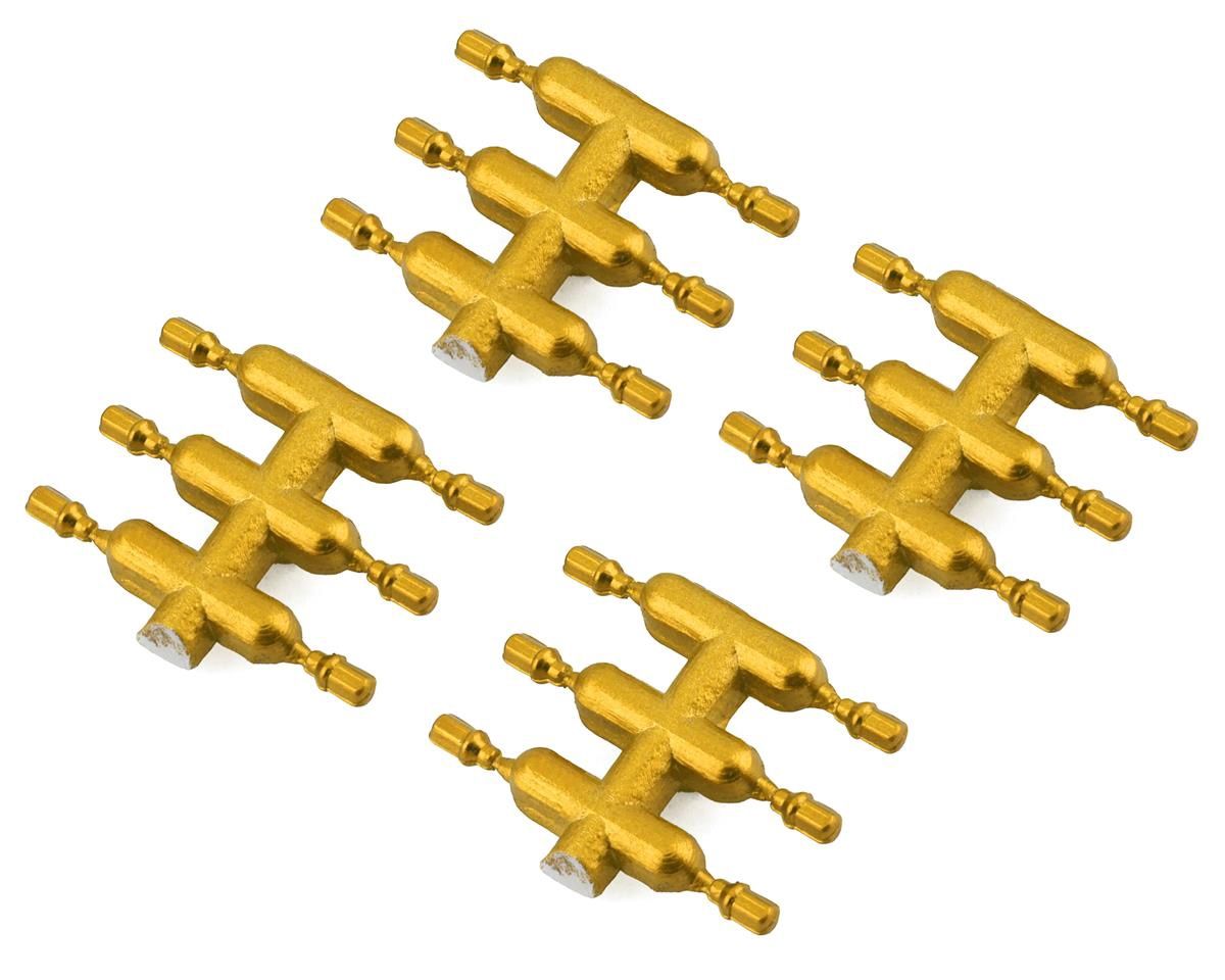 DS Racing Drift Element Scale Lug Nuts (Gold) (24) (Short)