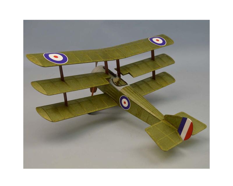 Dumas Boats Sopwith Triplane Rubber Powered 18 Airplane Kit