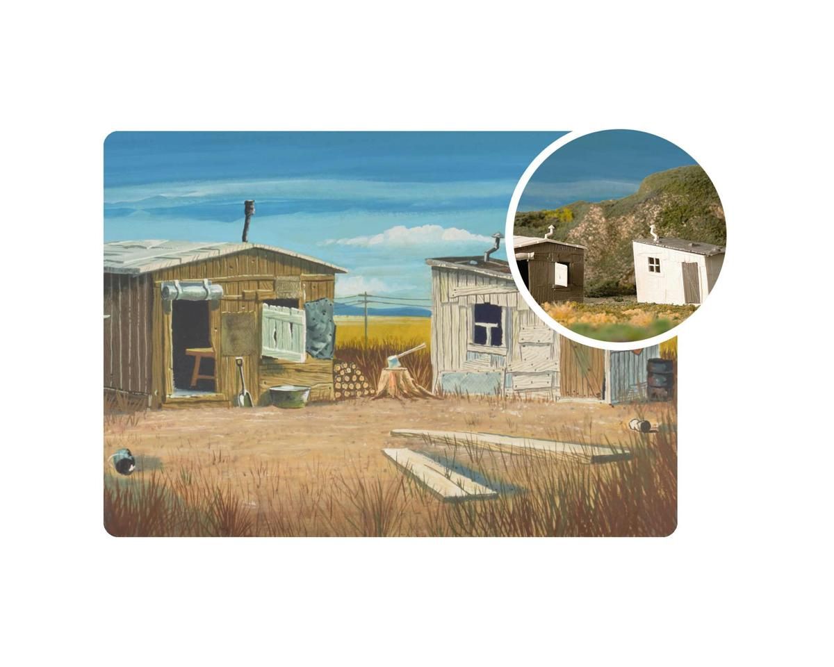Bachmann HO Plasticville USA 75TH Anniversary Hobo Shacks