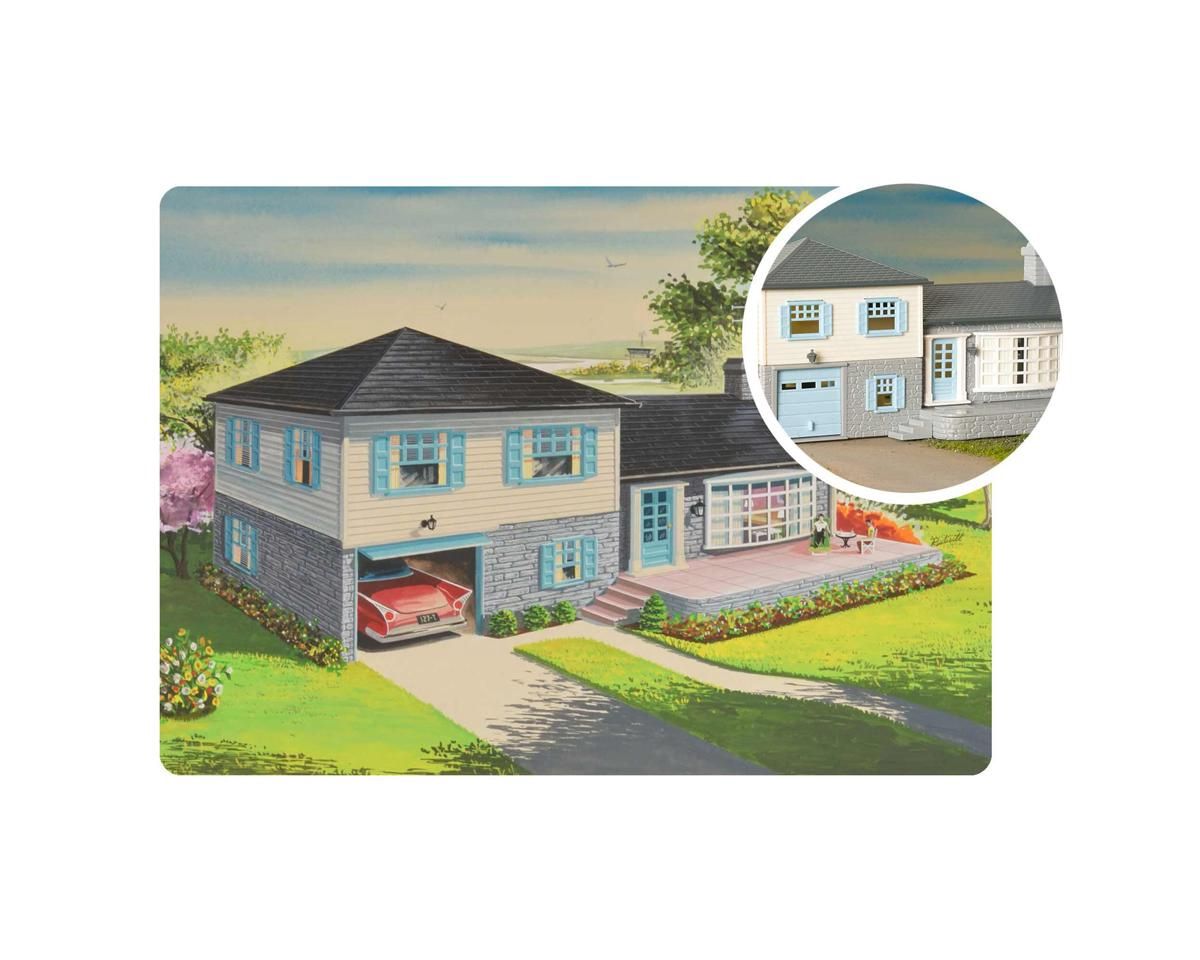 Bachmann HO Plasticville USA 75TH Anniversary Split Level House