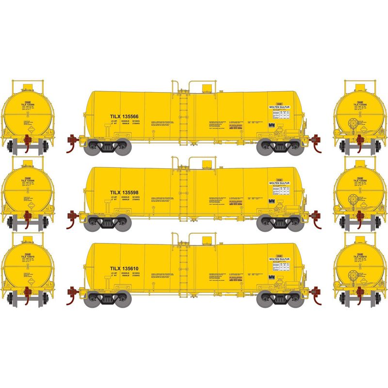 HO 16K Gal Clay Tank, TILX #135566/135598/135610