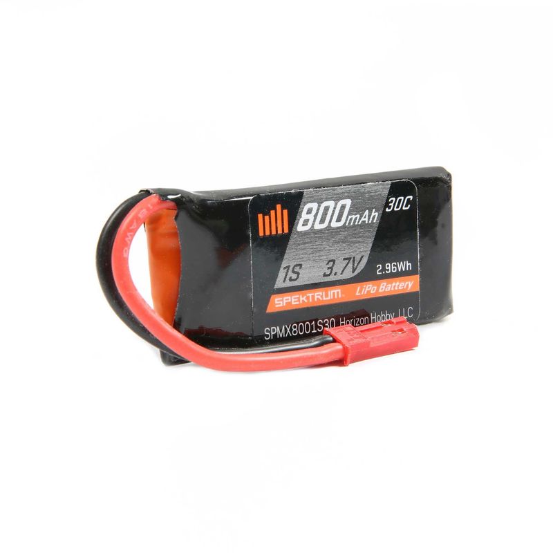 Spektrum 1S 3.7V 800Mah 30C Li-Po Battery; Jst-Rcy
