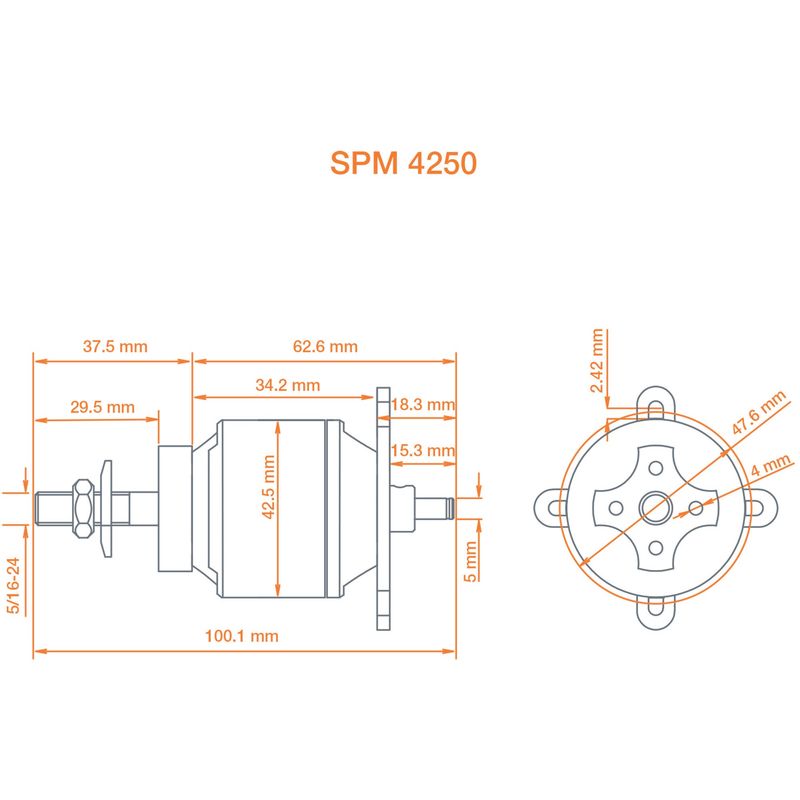 Spektrum Avian 4250-800Kv Outrunner Brushless Motor