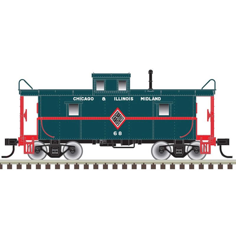 Atlas Railroad HO C&amp;O Cupola Caboose Chicago &amp;Illinois Midland 68