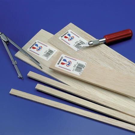 Midwest Balsa Strips 1/8 x 1/4 x 36 (30)