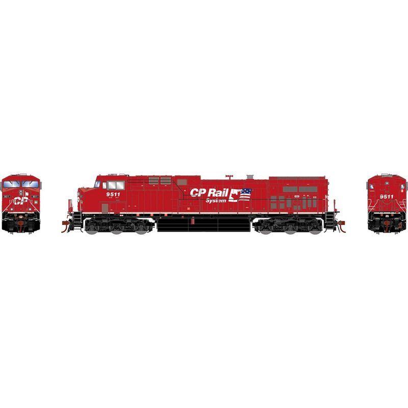 HO AC4400CW, CPR #9511 ( Dual Flags)