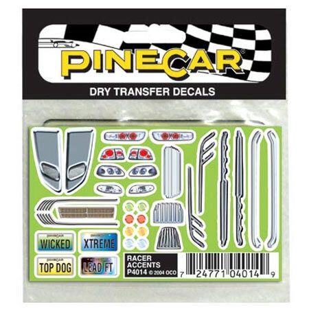 Dry Transfer Decals, Racer Accents