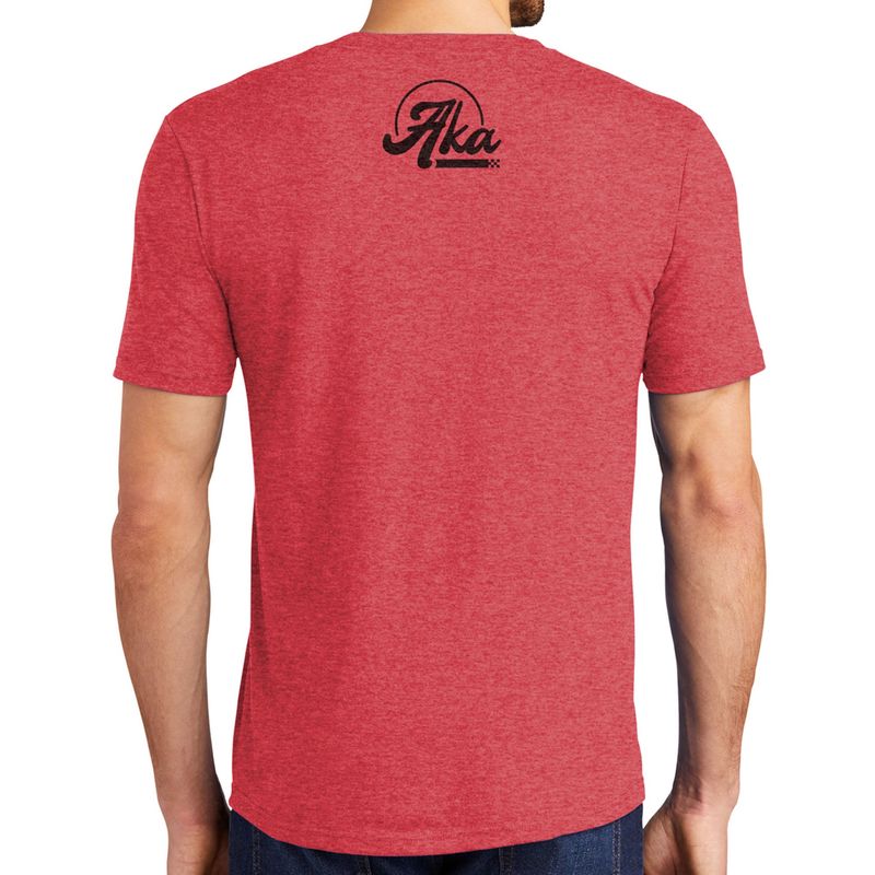 AKA Retro Tri-Blend Red T-shirt