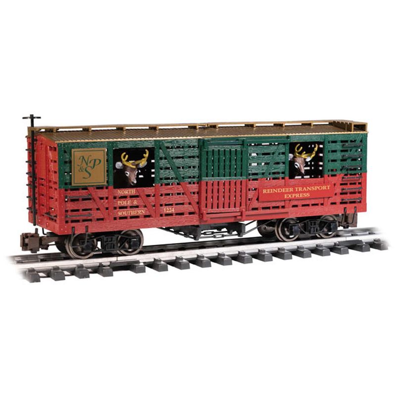 Bachmann G Animated Stock Car w/Reindeer Christmas