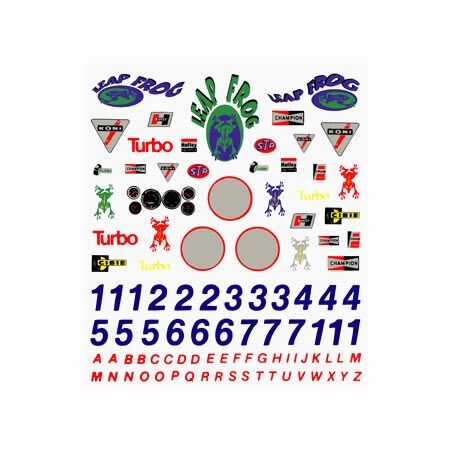Dry Transfer Decals, Sponsors &amp; Numbers