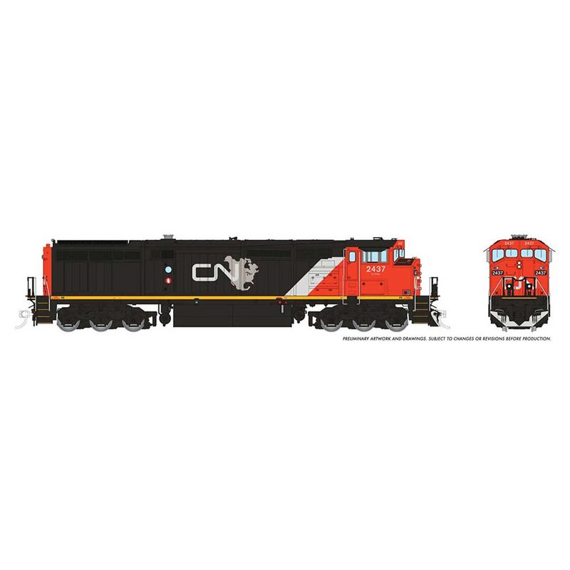 HO Dash8-40CM (DC/DCC/Sound), CN #2440