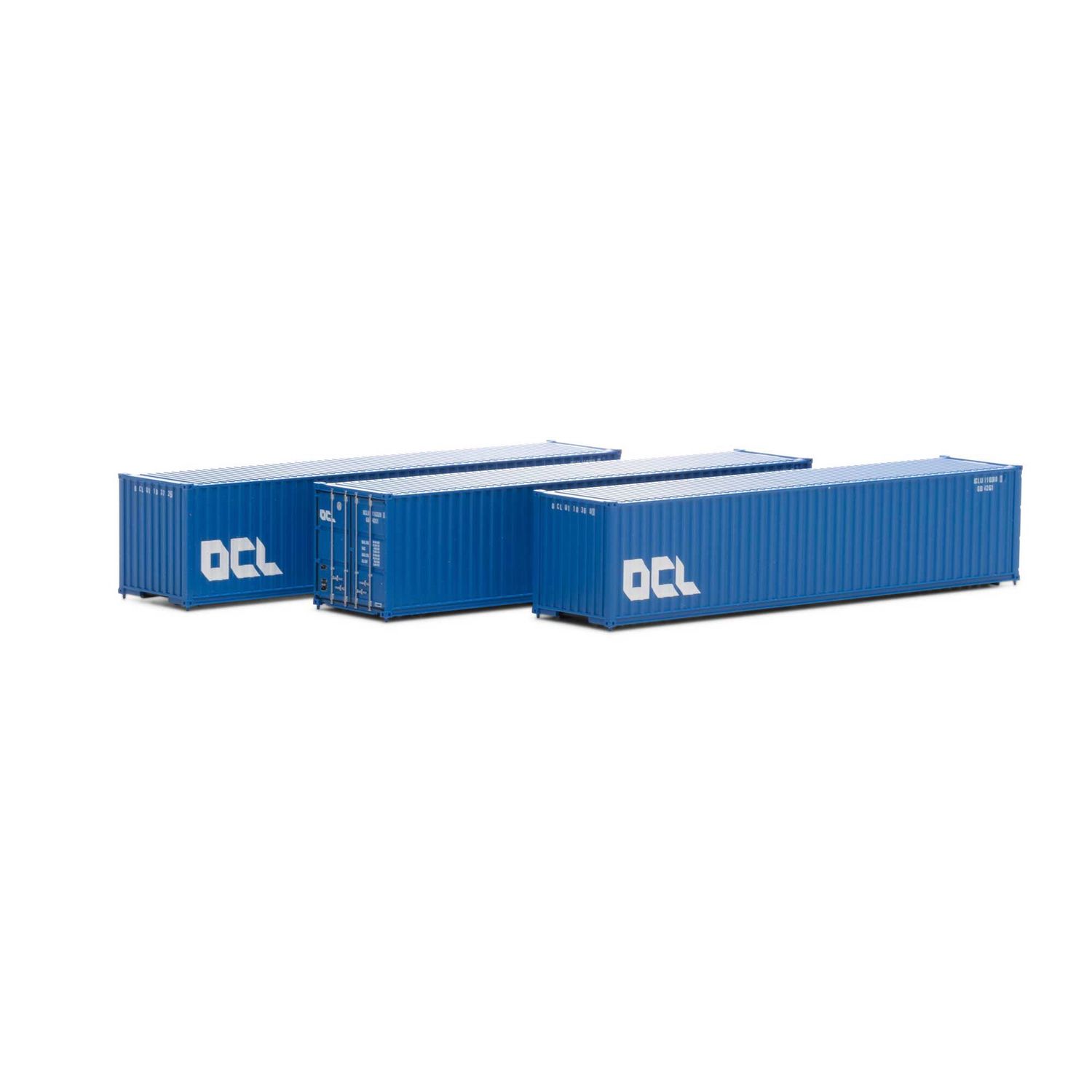 Athearn N 40' Corrugated Low-Cube Container, OCLU #1 (3)