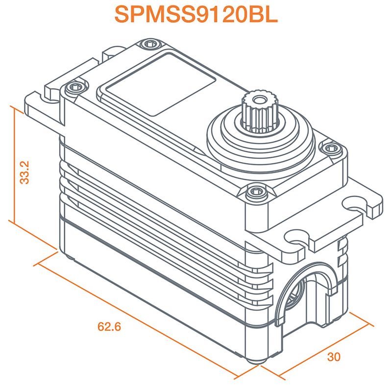 Spektrum S9120Bl 1/5 Torque Metal Servo