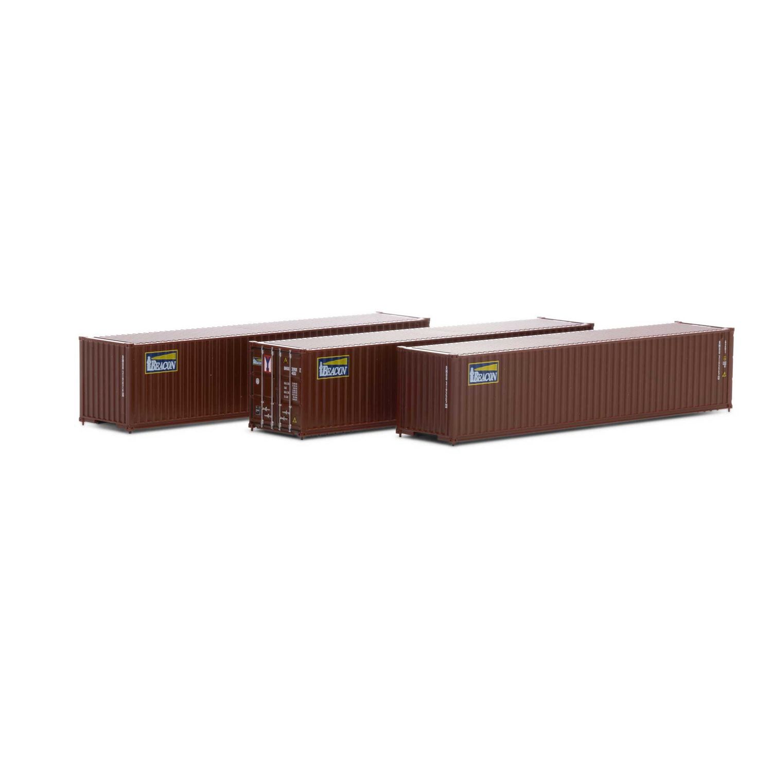 Athearn N 40' Corrugated Low-Cube Container, Beacon #2 (3)