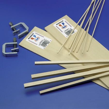 Midwest Basswood Sheets 1/16x3x24 (10)