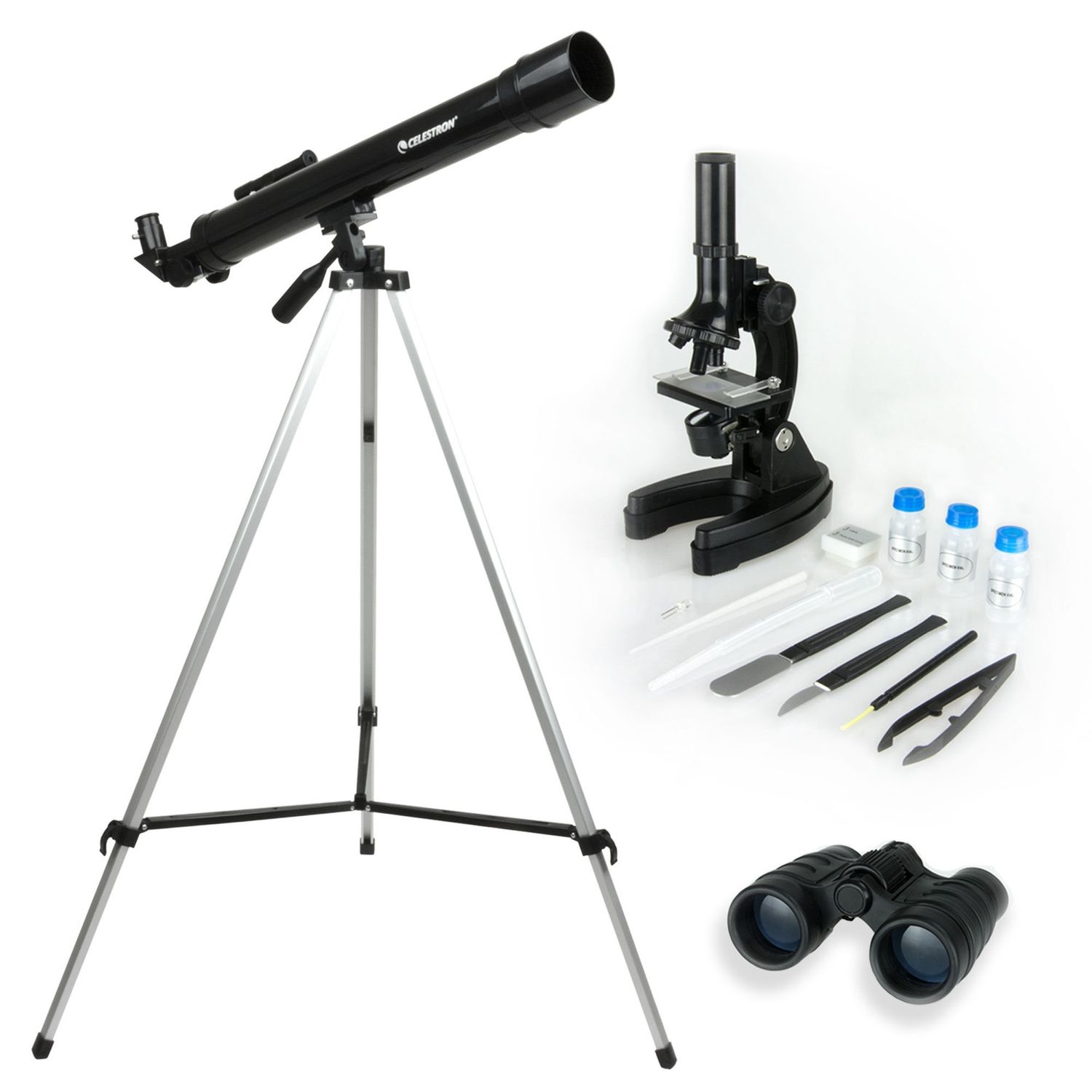 Telescope, Microscope &amp; Binocular Science Kit