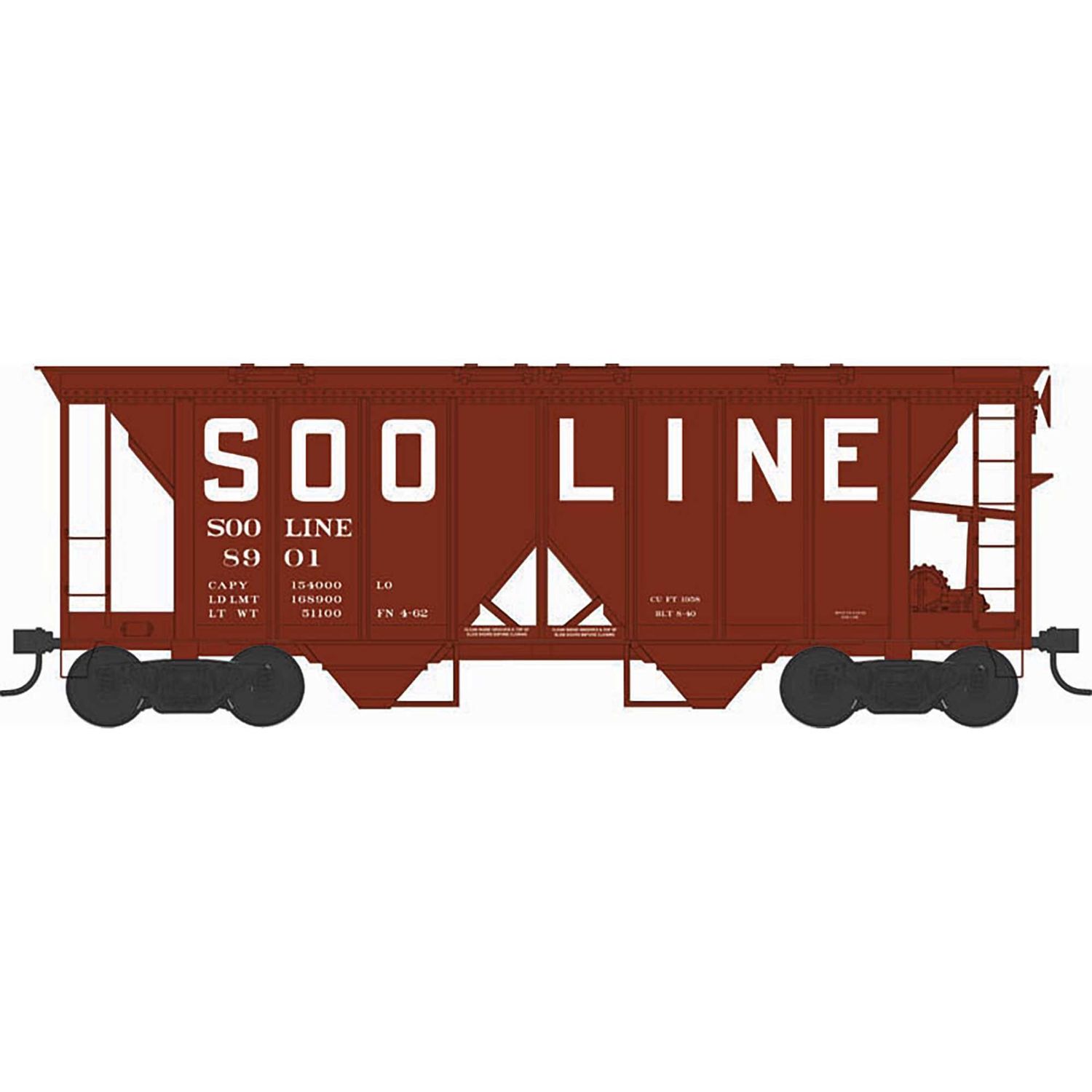 HO H34 Covered Hopper Soo Line #8926
