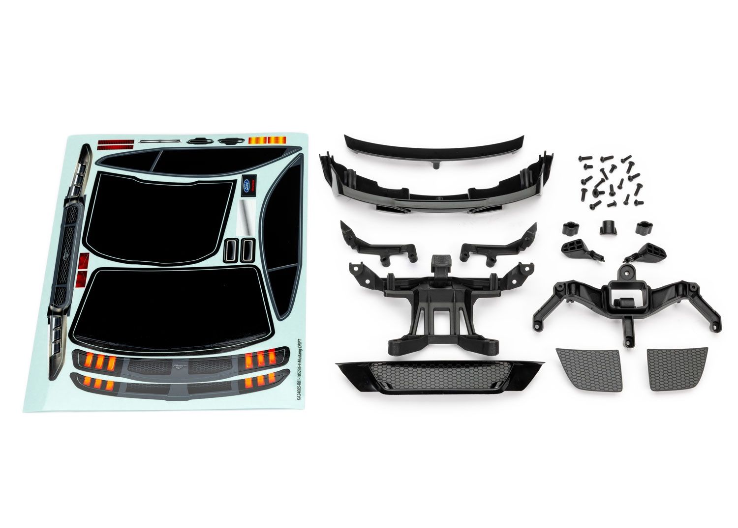 Traxxas 4-Tec Drift Ford Mustang Clear Body
