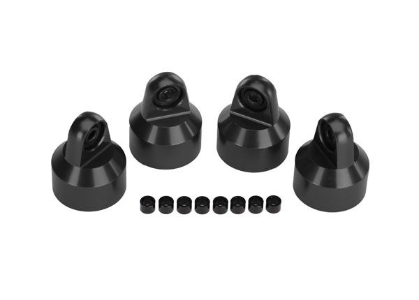 Traxxas PTFE-Coated Aluminum GTX Shock Caps (4)