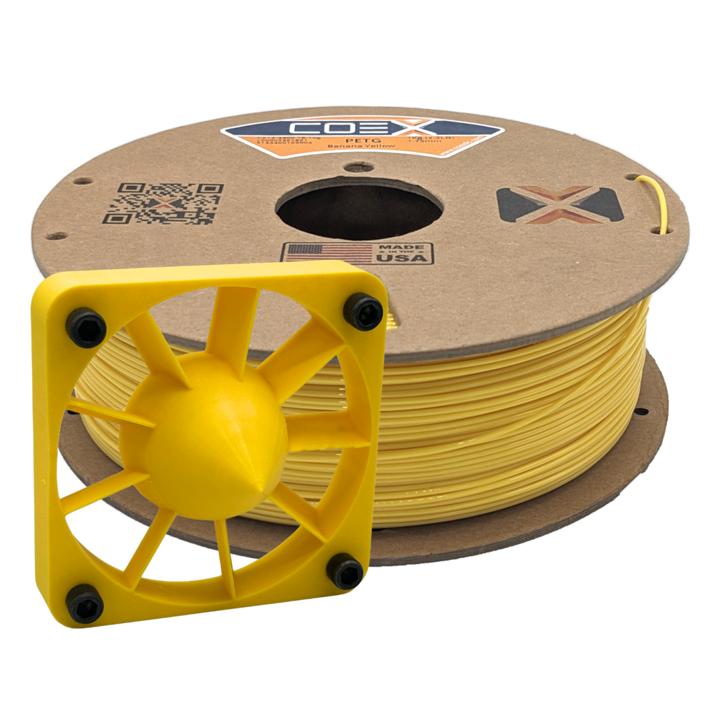 COEX PETG 1.75MM BANANA YELLOW 1 KG SPOOL, Variant: COECX13-3400-18-1KG
