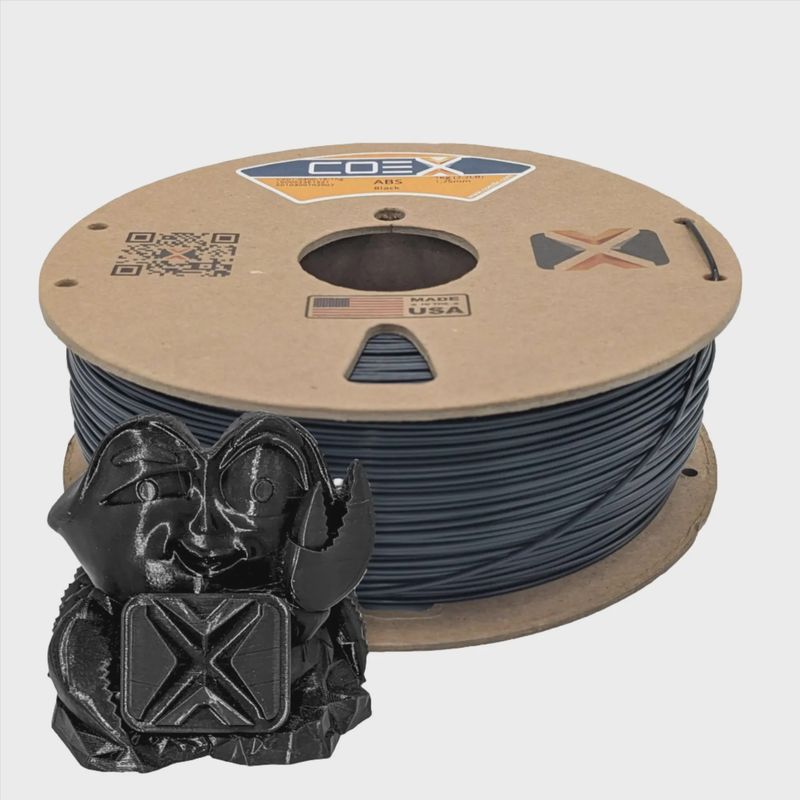 COEX ABS 1.75MM BLACK 1 KG SPOOL