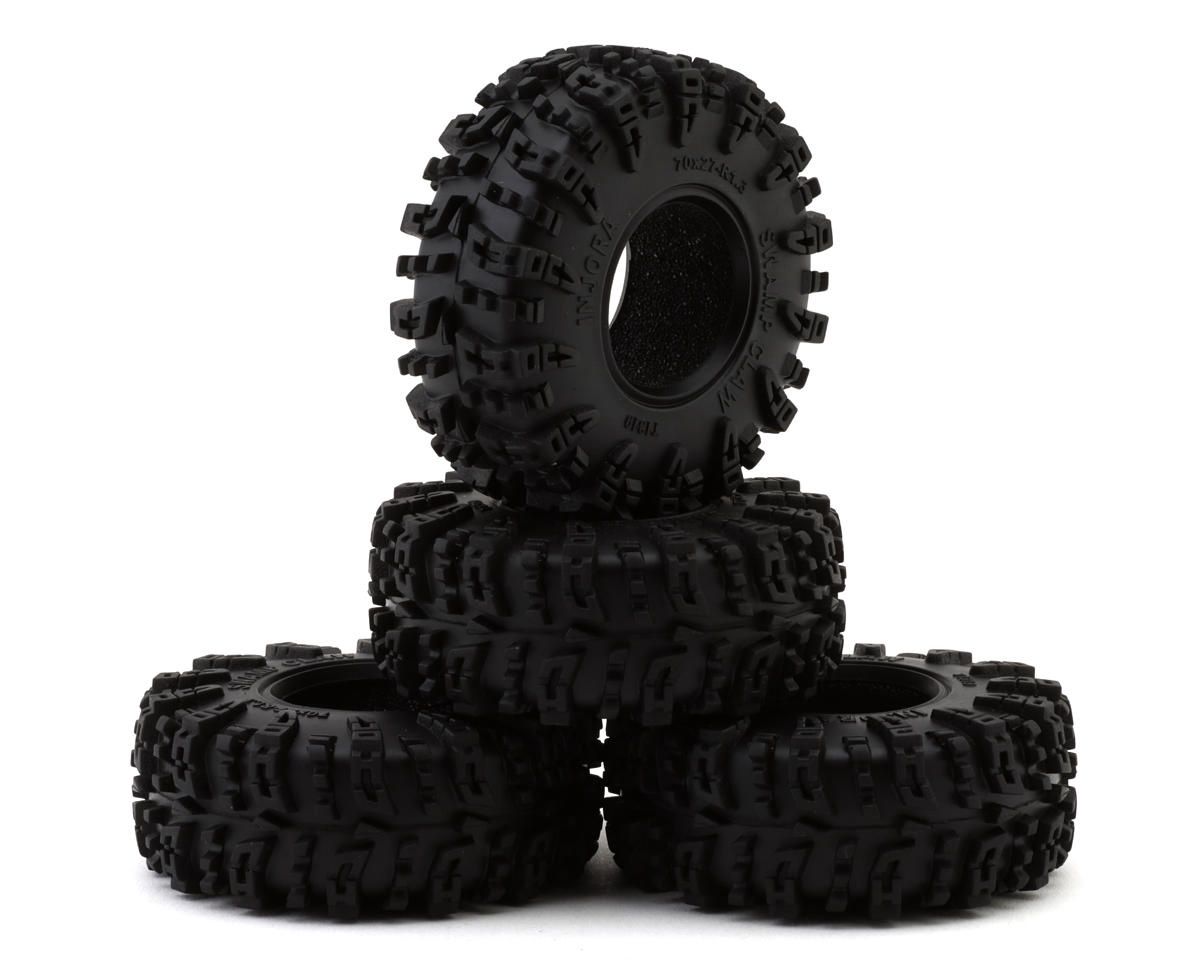 Injora 1.3" Swamp Claw M/T Micro Rock Crawler Tires Combo (4) (70mm OD) (Soft)