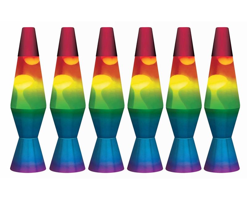 Schylling LAVA® Lamp Box Set (White/Tri-Color/Rainbow) (6) (11.5&#39;&#39;)