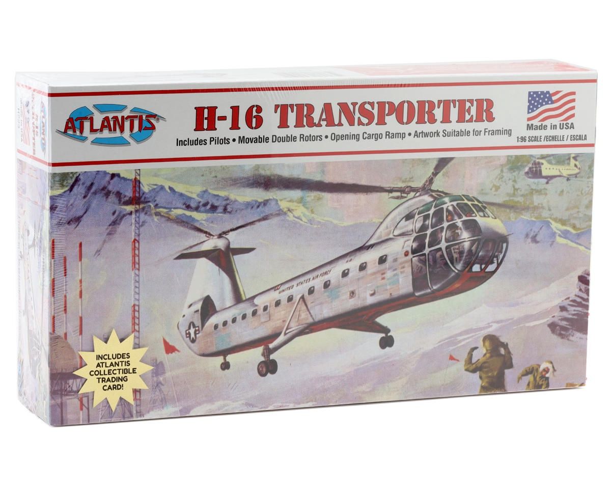Atlantis Models H-16 Piasecki Helicopter with Swivel Stand/Trading Card