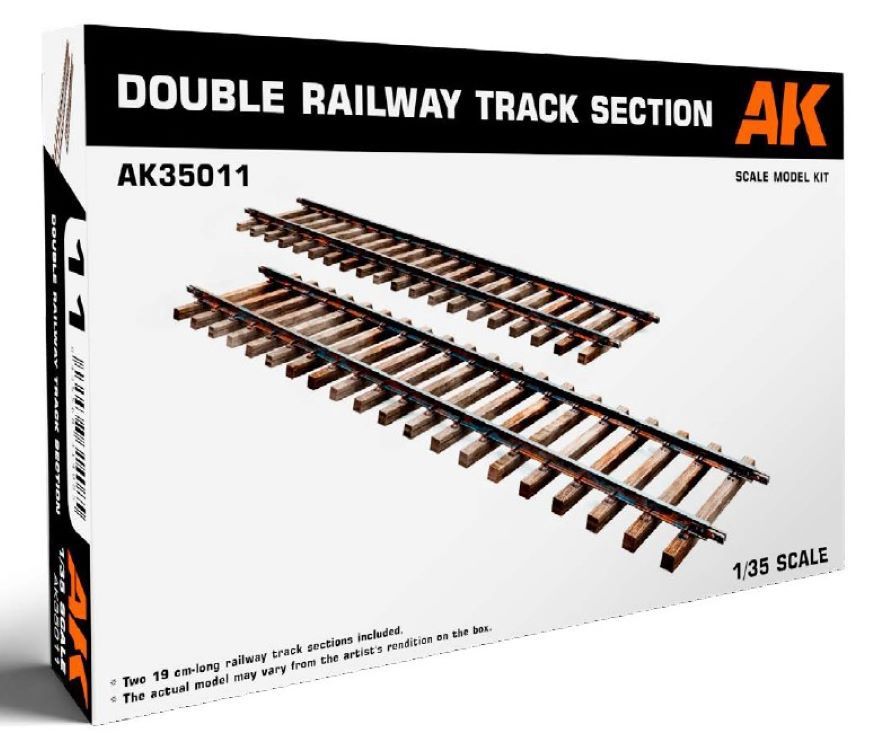 AK Interactive 1/35 Double Railway Track Section