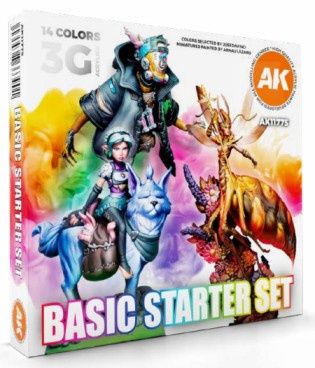 AK Interactive 14 Selected Colors Basic Starter Set
