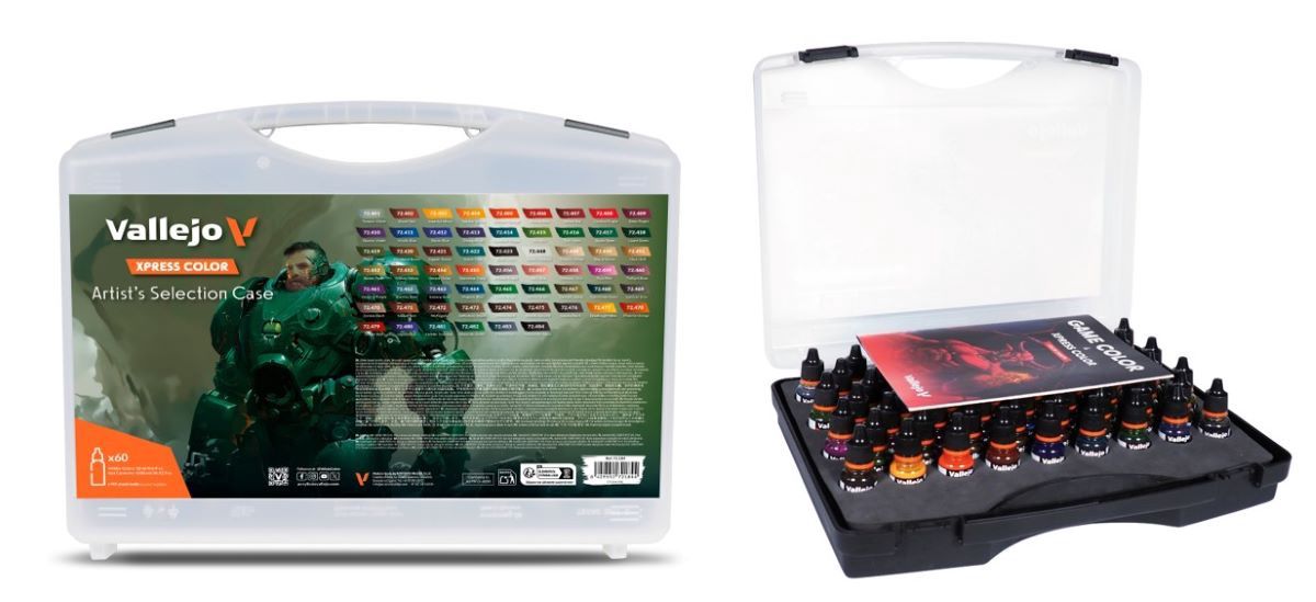 Vallejo 18ml Xpress Color Paint Set in Storage Case (60 Colors) 72184