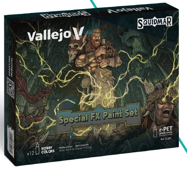 Vallejo 18ml Squidmar Miniatures Special FX Paint Set (12 Colors) 72207