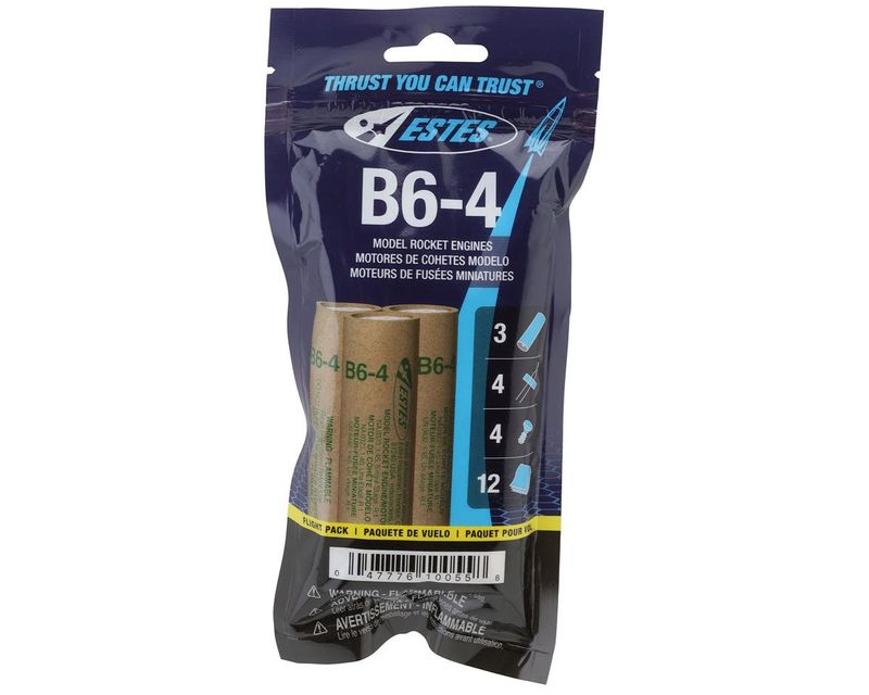 Estes B6-4 Model Rocket Engine FP (Flight Pack)