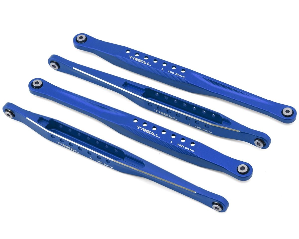 Treal Hobby Losi LMT Aluminum Trailing Arms (Blue) (4) (160.5mm), Variant: TLHTLMT-185