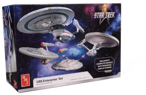 AMT By Round 2 1:2500 Star Trek U.S.S. Enterprise Four Ship Set, Variant: AMT1485