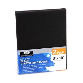 Royal Brush 2pk 8 x 10 Panel Value Black, Variant: RBMCNVB-BLK810-2