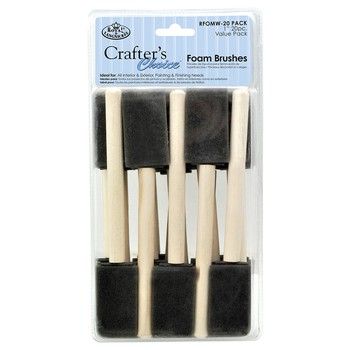 Royal Brush 20 pcs. 1" Foam Brushes, Variant: RBMRFOMW-20 PACK