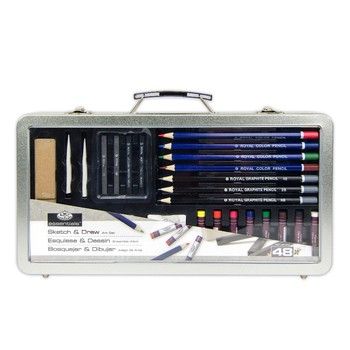 Royal Brush Sketch &amp; Draw Large Window Tin, Variant: RBMRSET-ART2803
