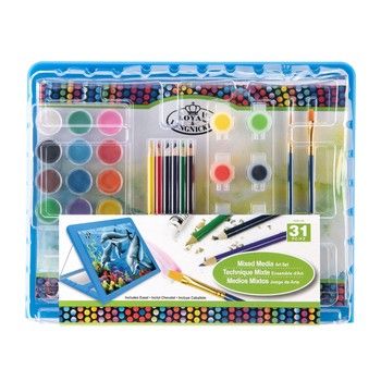 Royal Brush Mixed Media Blue Easel Art Set, Variant: RBMRTN-170