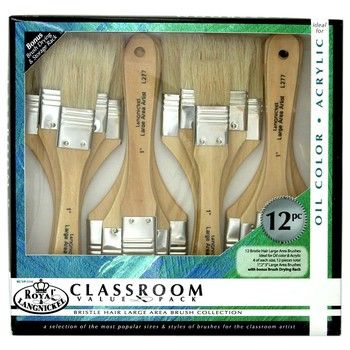 Royal Brush 12 pc. Bristle Hair Large Area, Variant: RBMRCVP-114