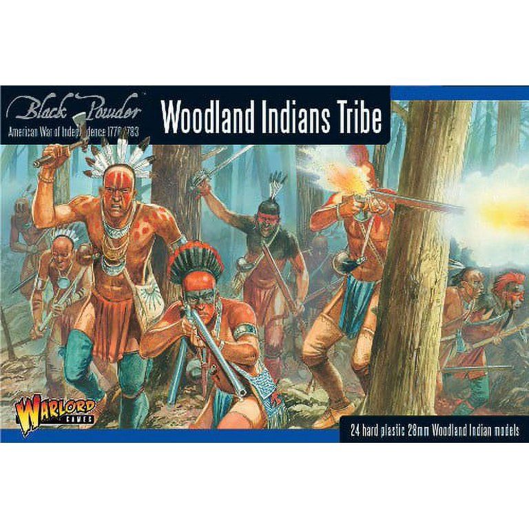 28MM BLACK POWDER WOODLAND INDIANS 1776