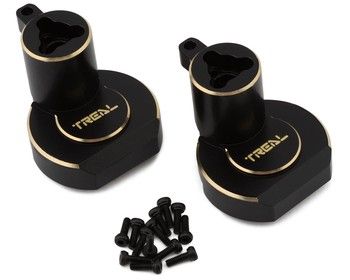 Treal Hobby Redcat Ascent/Gen9 Brass Rear Inner Portal Covers (Black) (2) (77g), Variant: TLHTGEN9-14
