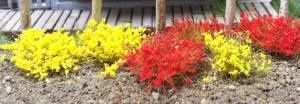 Bachmann 6mm Grass Tufts/Yellow-Red/100pc