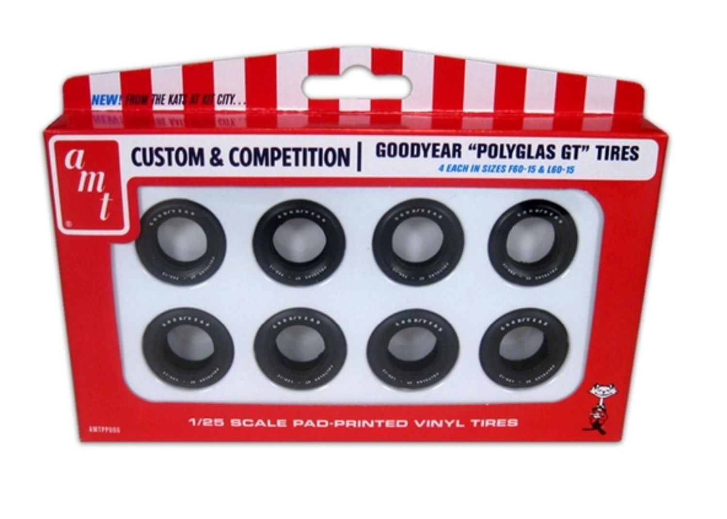 AMT By Round 2 Spokes &amp; Stripes Wheel &amp; Tire Pack, Variant: AMTPP031