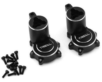 Treal Hobby Redcat Gen9 Aluminum Rear Hubs/Inner Portal Covers (Black) (2), Variant: TLHTGEN9-10