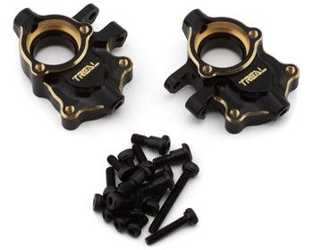 Treal Hobby Redcat Ascent-18 Brass Front Steering Knuckles/Inner Portal Covers, Variant: TLHTASCENT18-07