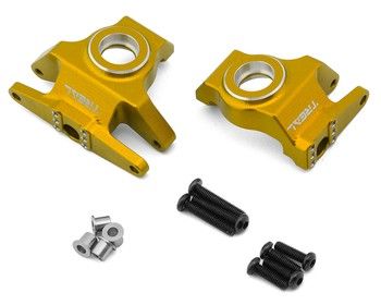 Treal Hobby Vanquish H10 Optic 7075 Aluminum Front Steering Knuckles (Gold) (2), Variant: TLHVPH10-24