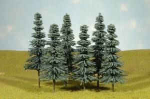 Bachmann SceneScapes Blue Spruce Trees (3) (8-10")