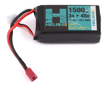Helios RC 3S 45C LiPo Battery w/Deans Connector (11.1V/1500mAh), Variant: HEL-3S1500-45-DN